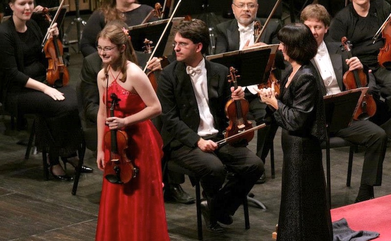 Rosie soloing with Battle Creek Symphony